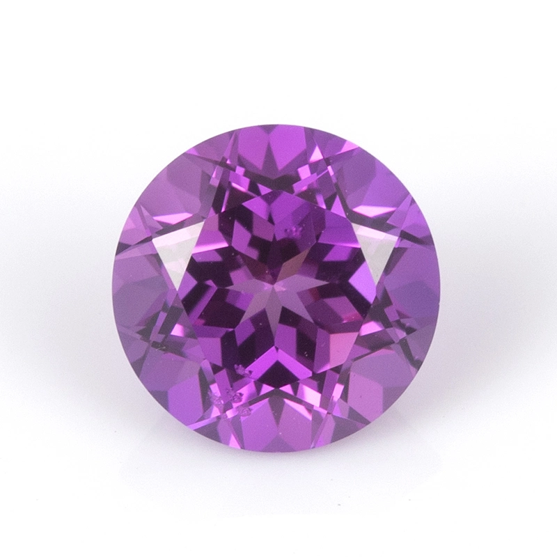 Oval Purple Lab Created Sapphire Corundum Synthetic Sapphire Purple Lab Grown Sapphire