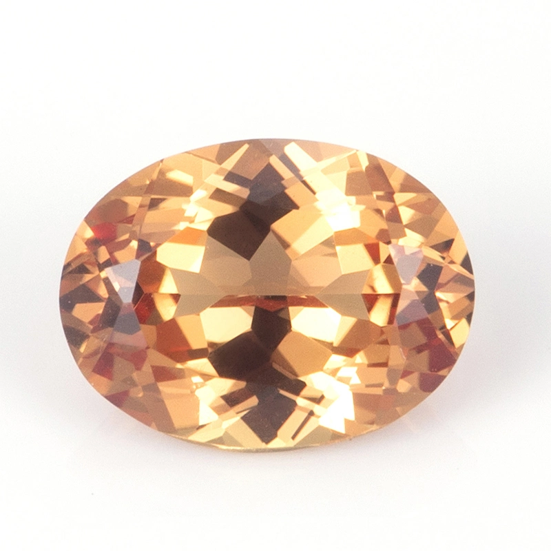 Lab Created Sapphire Corundum Lab Grown Sapphire Oval Round Brilliant Cut Orange Lab Created Sapphire