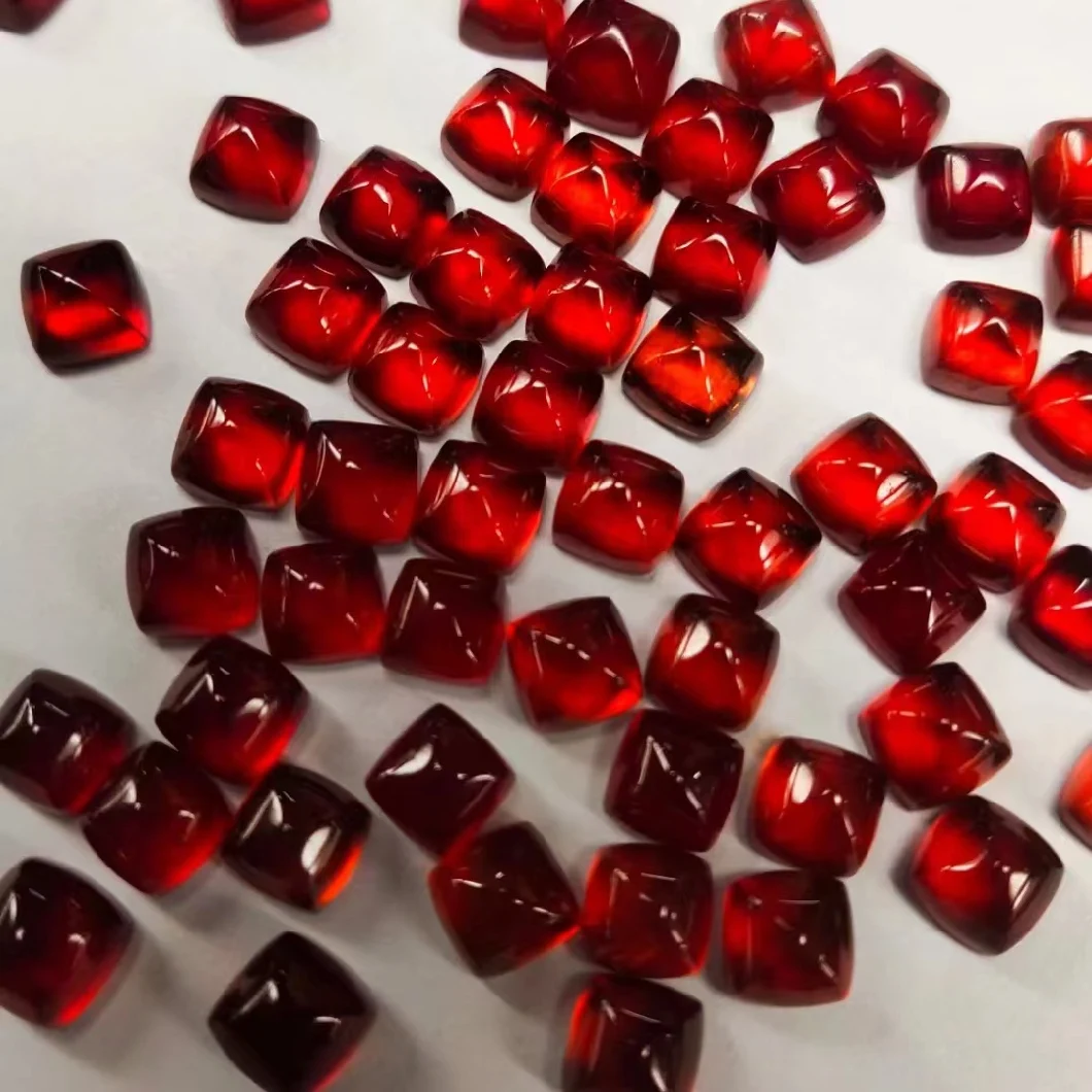 Natural Garnet Suger Tower Loose Gemstone 4mm 6mm 8mm for Jewelry Setting