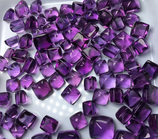 天然アメジスト、ジュエリーカットに人気のシュガータワージェムストーン