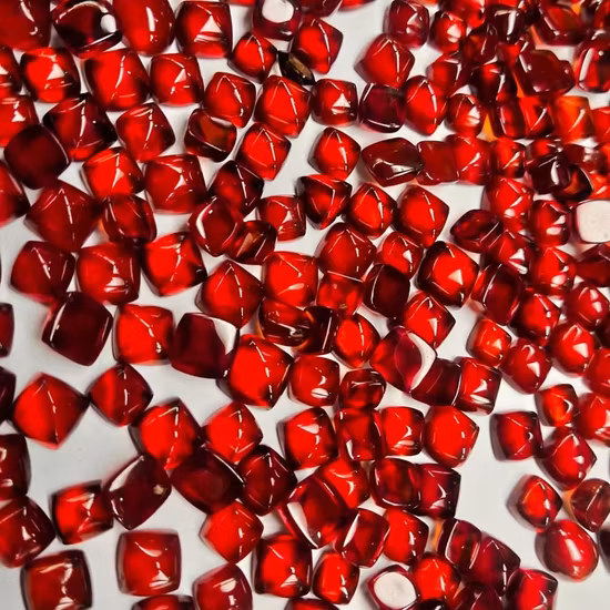 天然ガーネット シュガー タワー ルース宝石 4mm 6mm 8mm ジュエリーセッティング用